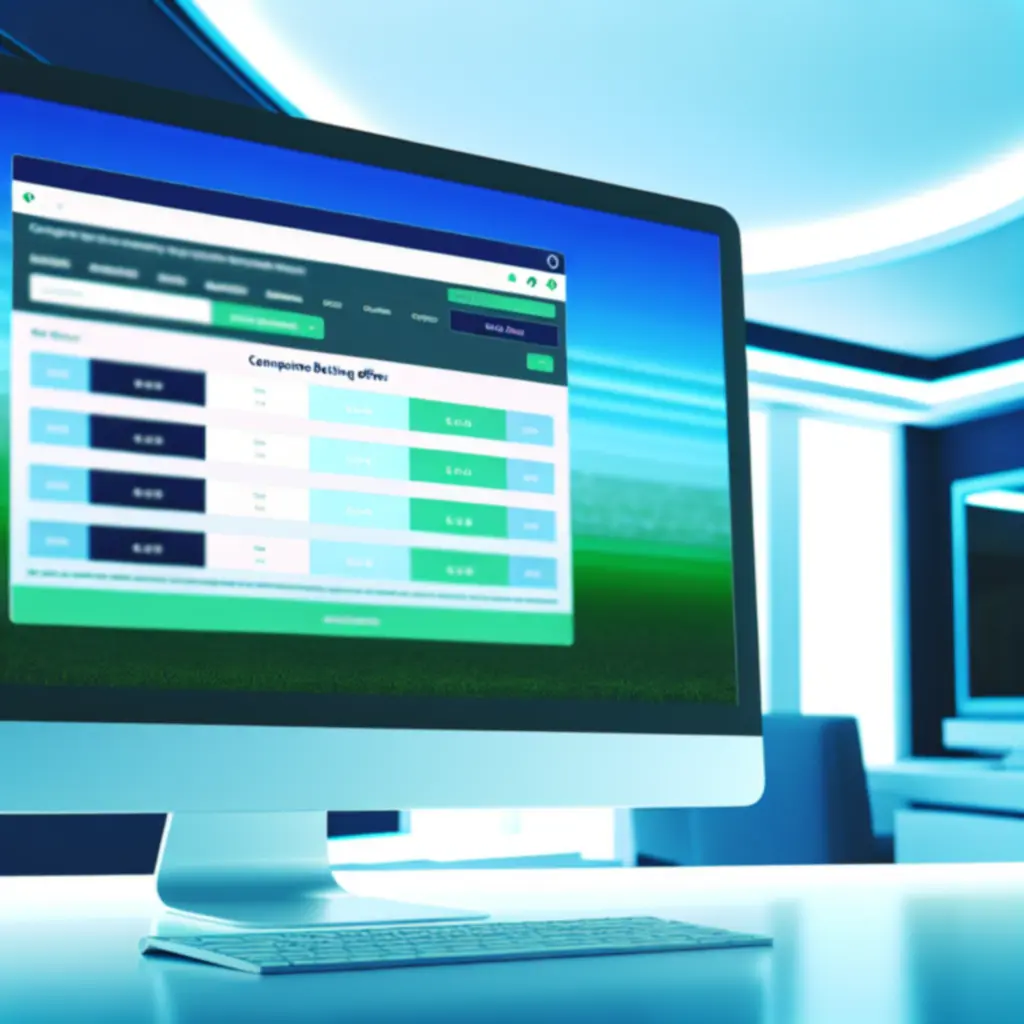 Interface de comparaison d'offres de paris sportifs